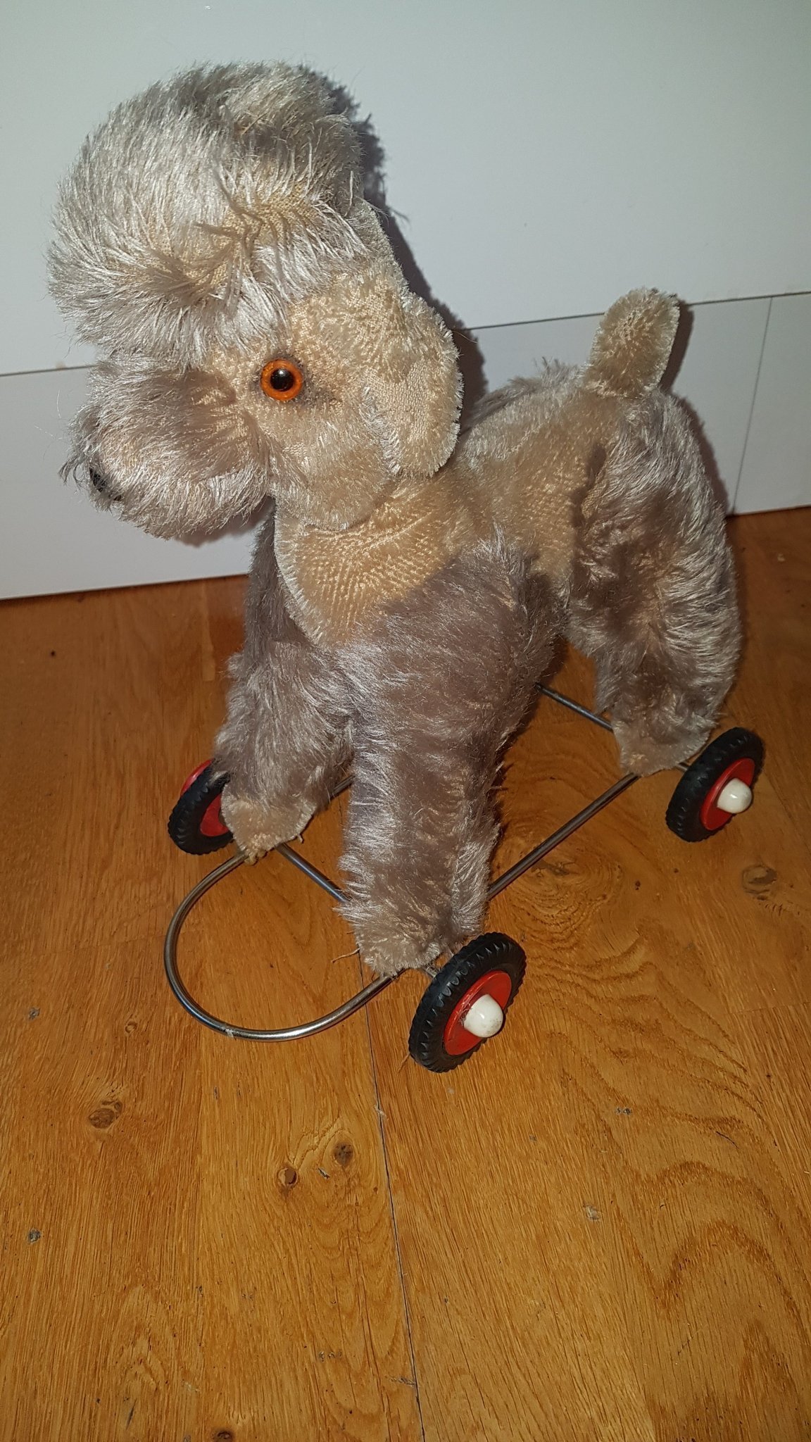 Retro mjukisdjur dragleksak hund 30 cm (403226255) ᐈ Köp på Tradera