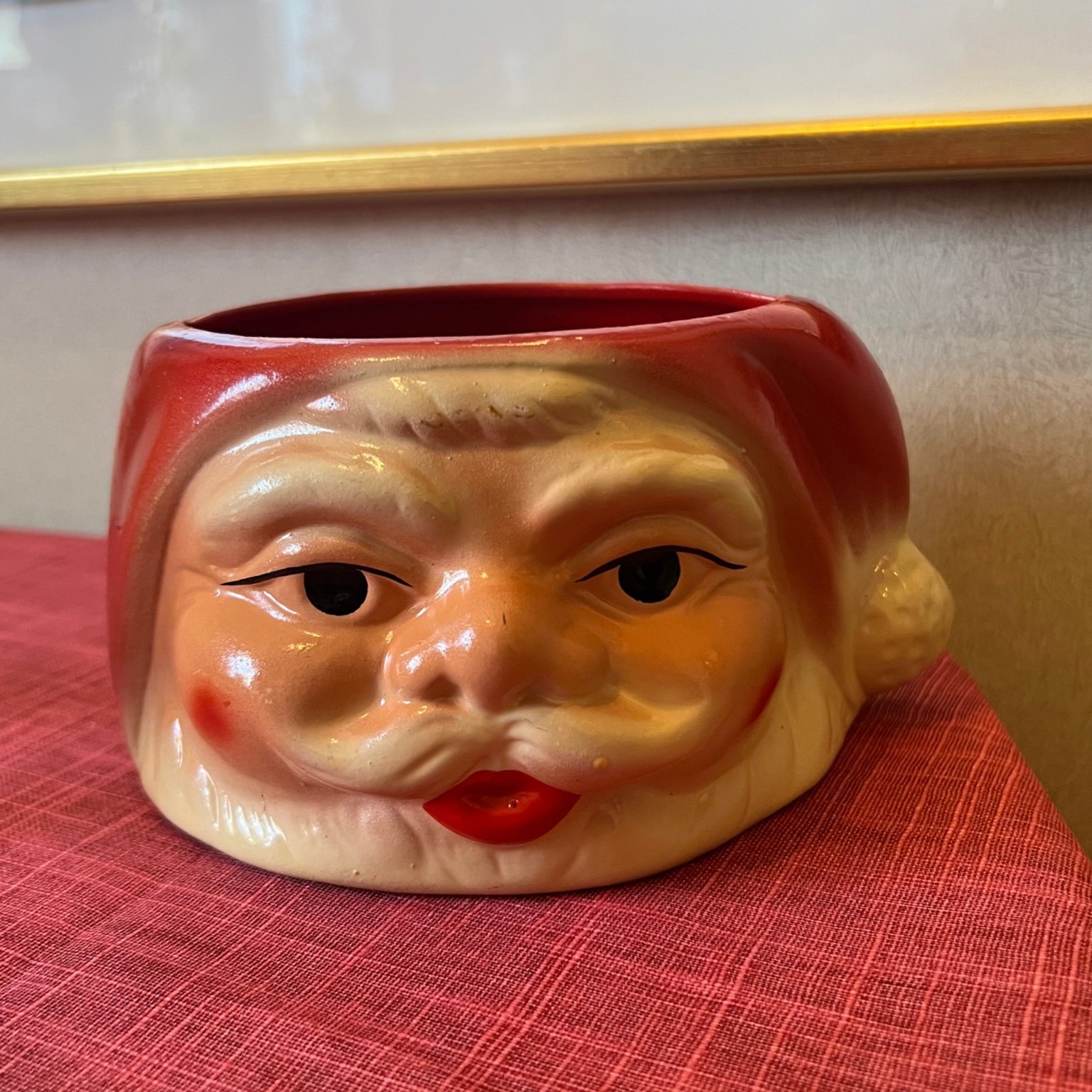 Retro vintage julkruka tomte Julpynt Kruka,.. Köp på Tradera