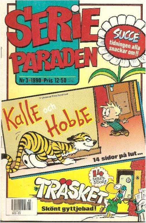 SERIE PARADEN - NR 3 1990 -Kalle & Hobbe ,Träsket....