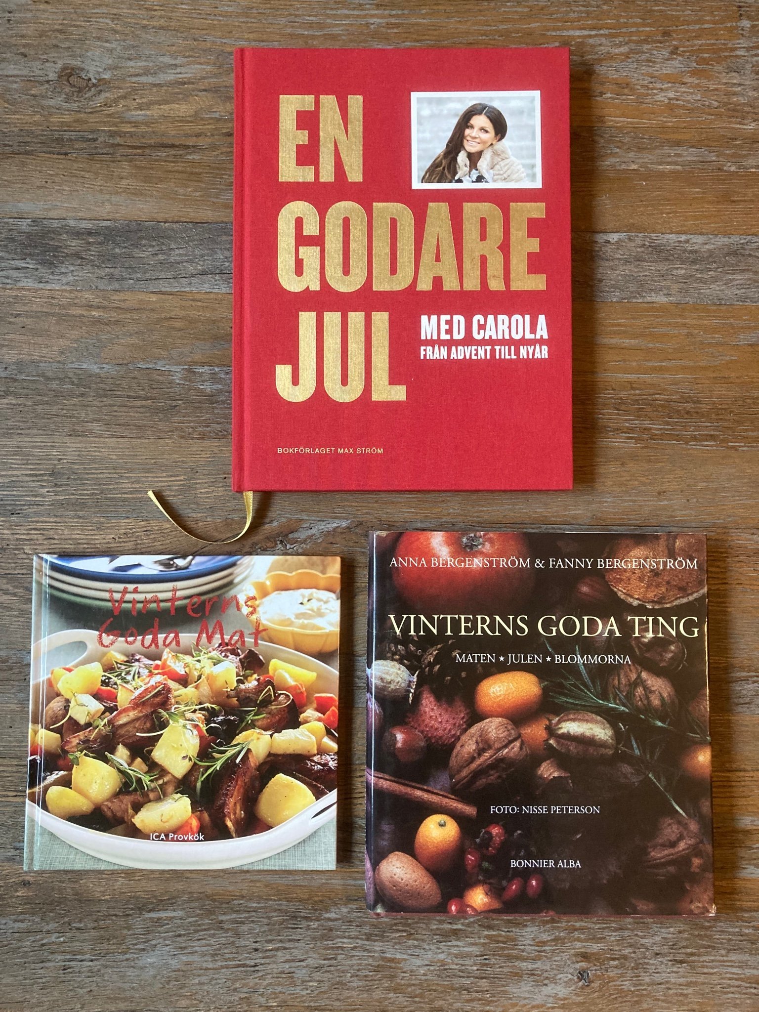 3 kokböcker Carola En godare jul Vinterns goda .. Köp på Tradera