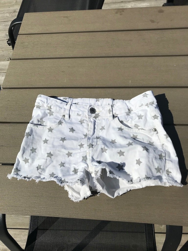 Vita Jeansshorts st 152