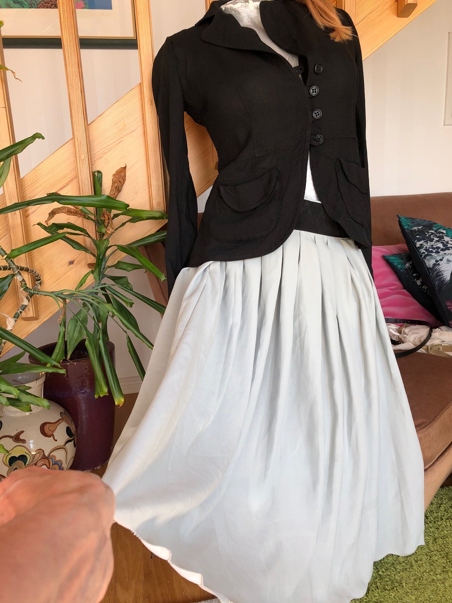 2 match vintageretro plagg: veckad PE kjol+ sv.. (404861062 2 match vintageretro plagg: veckad PE kjol+ sv.. (404861062