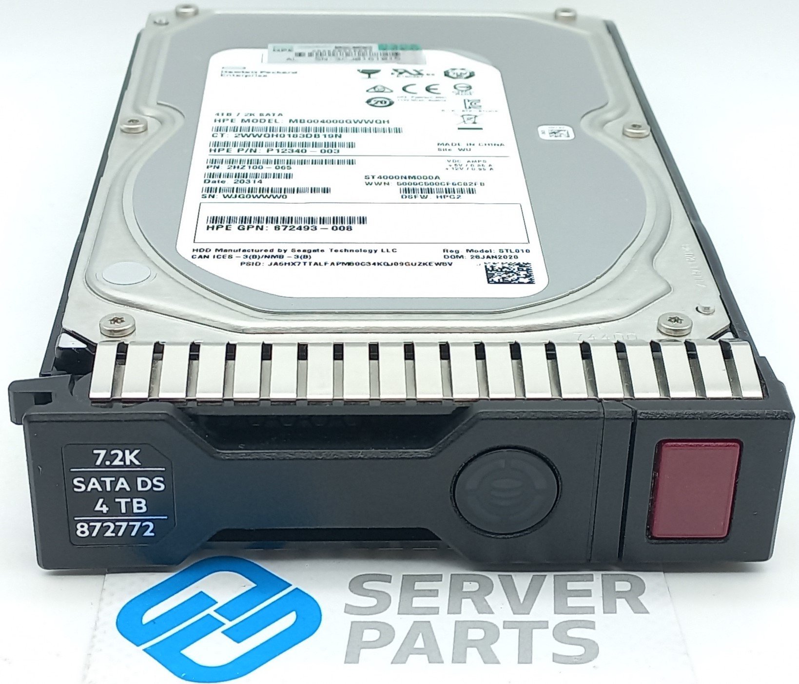 872745-001 HP HDD 4TB SAS 12G 7.2K 3.5 LFF FOR G8 G9 G10