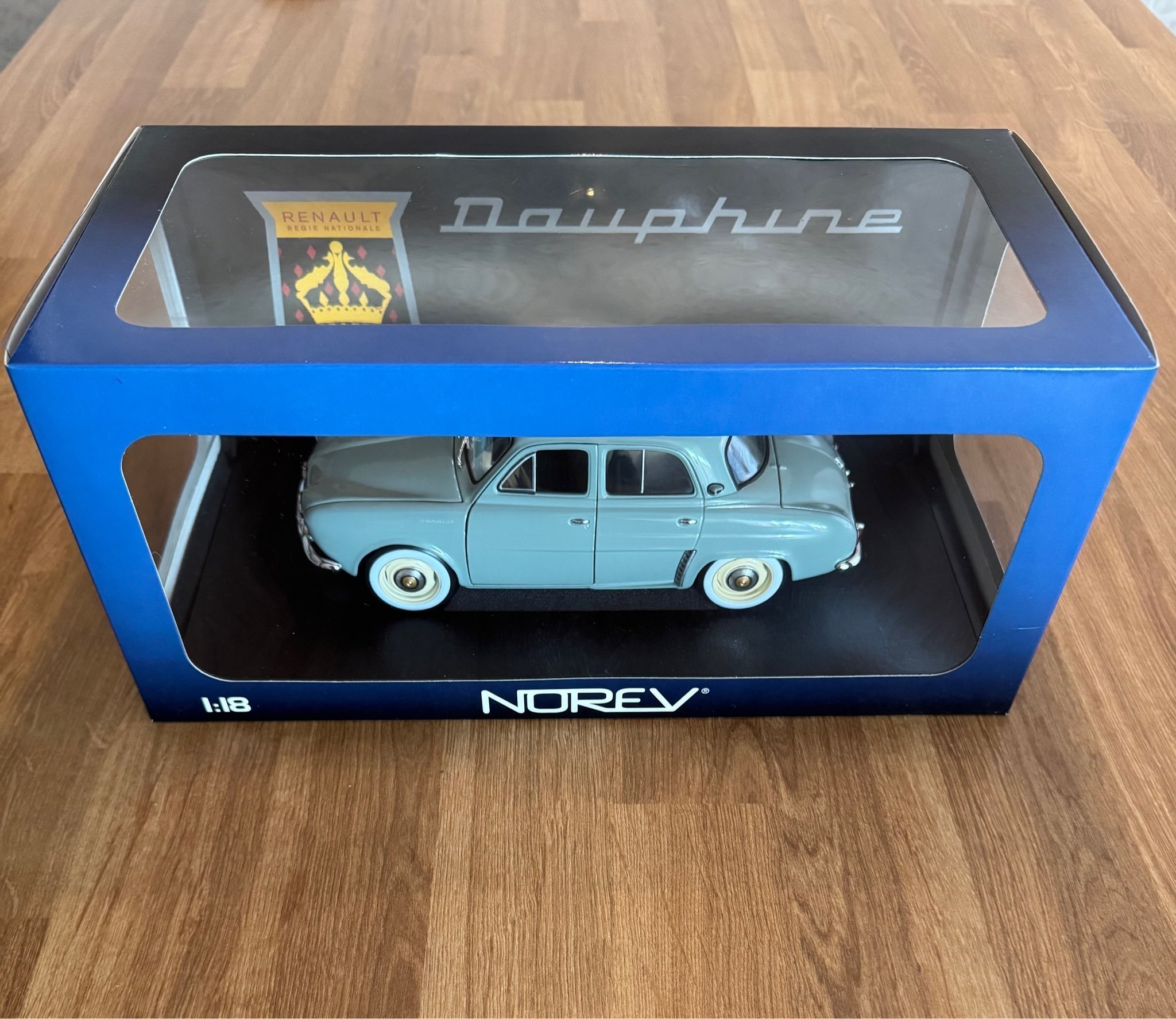 Diecast model cars Renault Dauphine 1/18 Norev no.9 tour de course 1956 - Alldie