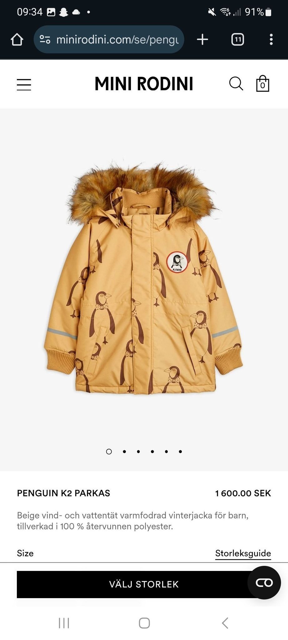 Se produkter som liknar Helt ny Mini Rodini K2 Parka på Tradera
