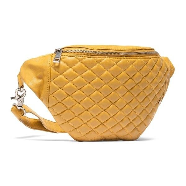 Depeche väska bum bag crossover senapsgul 100% läder nyskick Depeche väska bum bag crossover senapsgul 100% läder nyskick