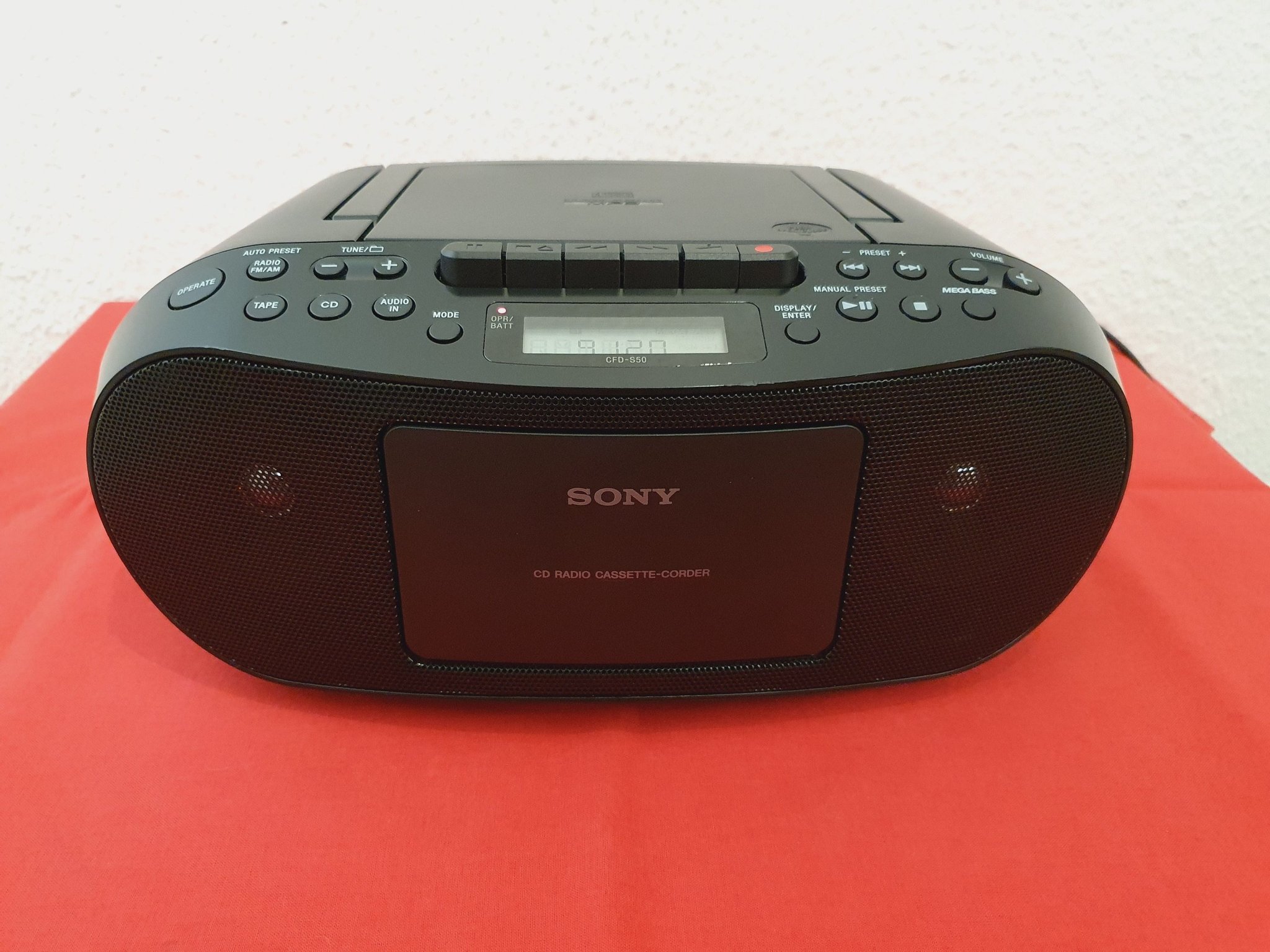 MP3 CD Sony CFDS50 CD Player Kassett Boombox m.. Köp på Tradera