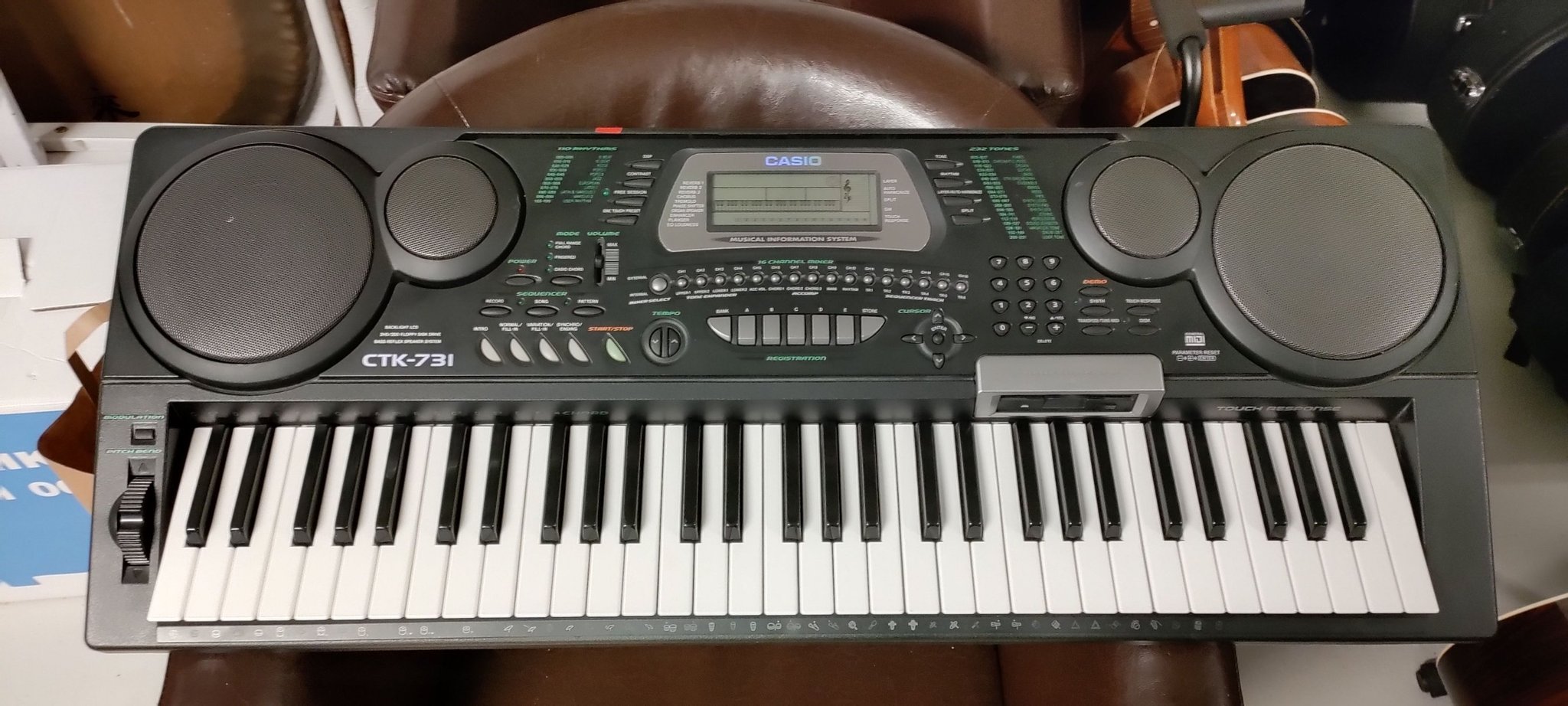 売り切れ★CASIO CTK-731 キーボード 電子 シンセサイザー（動作確認済） 売り切れ☆CASIO CTK-731 キーボード 電子 シンセサイザー（動作確認済