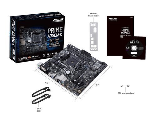 ASUS MODEKORT MODEL A320M-K//socket AM4 inköpsgarantikvitto ingår
