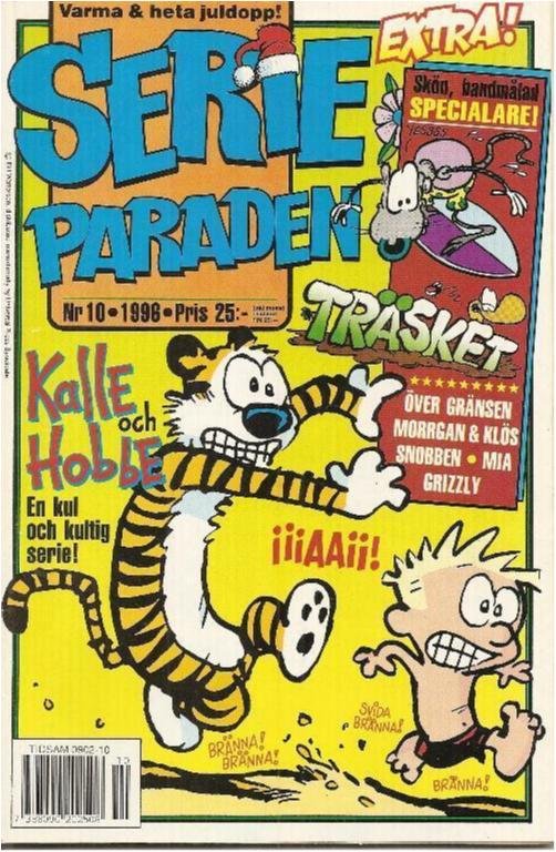SERIE PARADEN - NR 10 1996 -Kalle & Hobbe -Bilaga