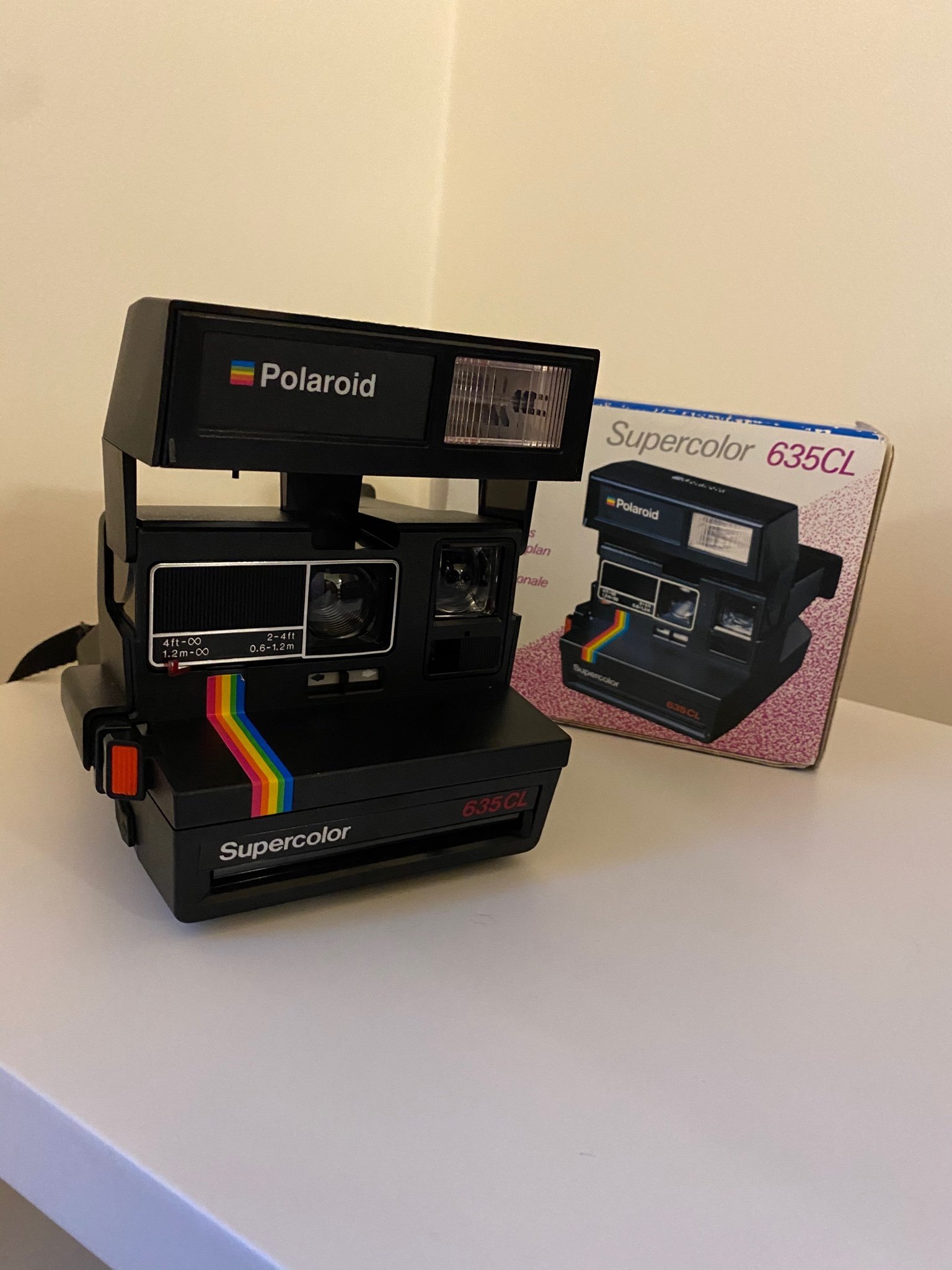 POLAROID SUPERCOLOR 635 CL MED FILM KAMERA RETR.. (415715759) ᐈ Köp på Tradera