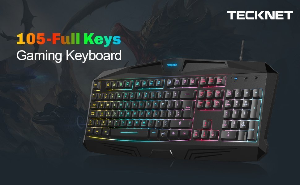 Ny PC232A Gaming Keyboard 112 Keys UK English.. Köp på Tradera