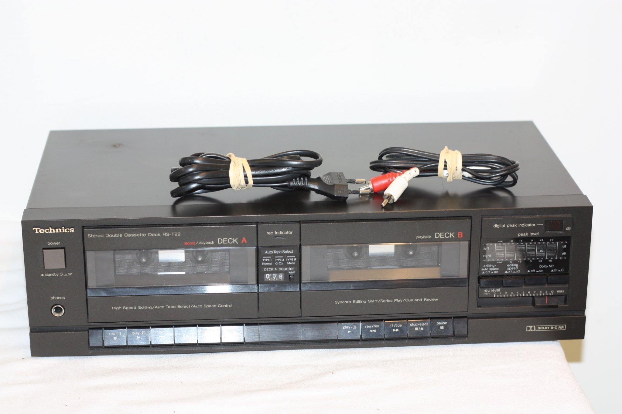 Technics stereo double Cassette Deck RST22 (396697571) ᐈ Köp på Tradera