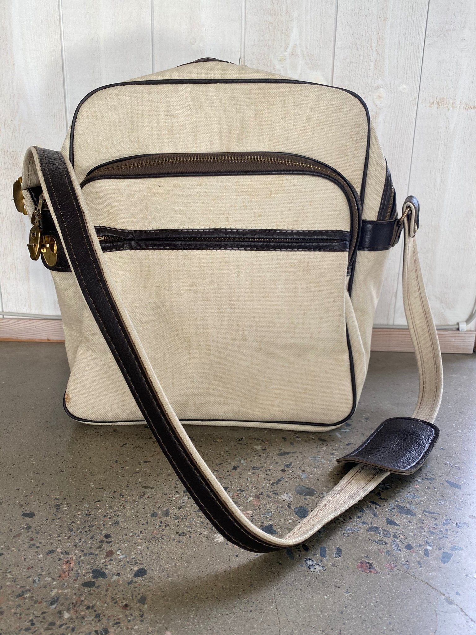 Vintage 70 tals väska bag canvas retro Vintage 70 tals väska bag canvas retro