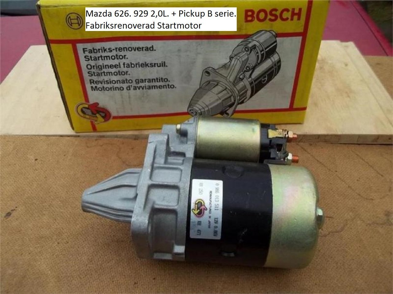 New Starter 2002 MAZDA 626 2.0L main image 1