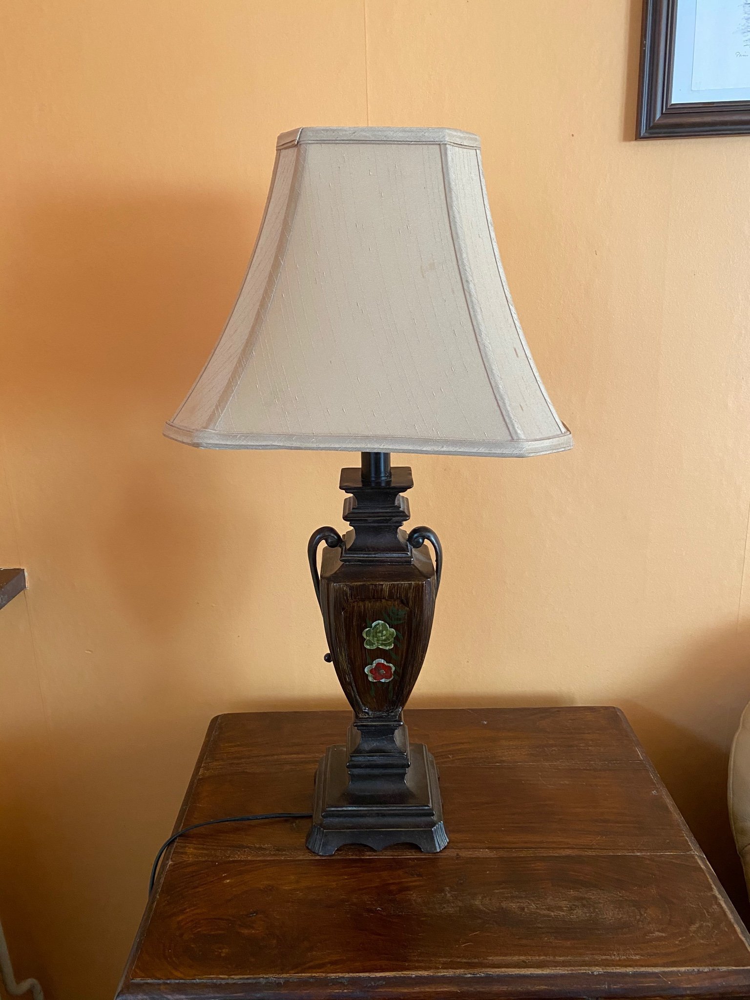 ASIATISK STIL LAMPA BRUN BEIGE ASIATISK STIL LAMPA BRUN BEIGE