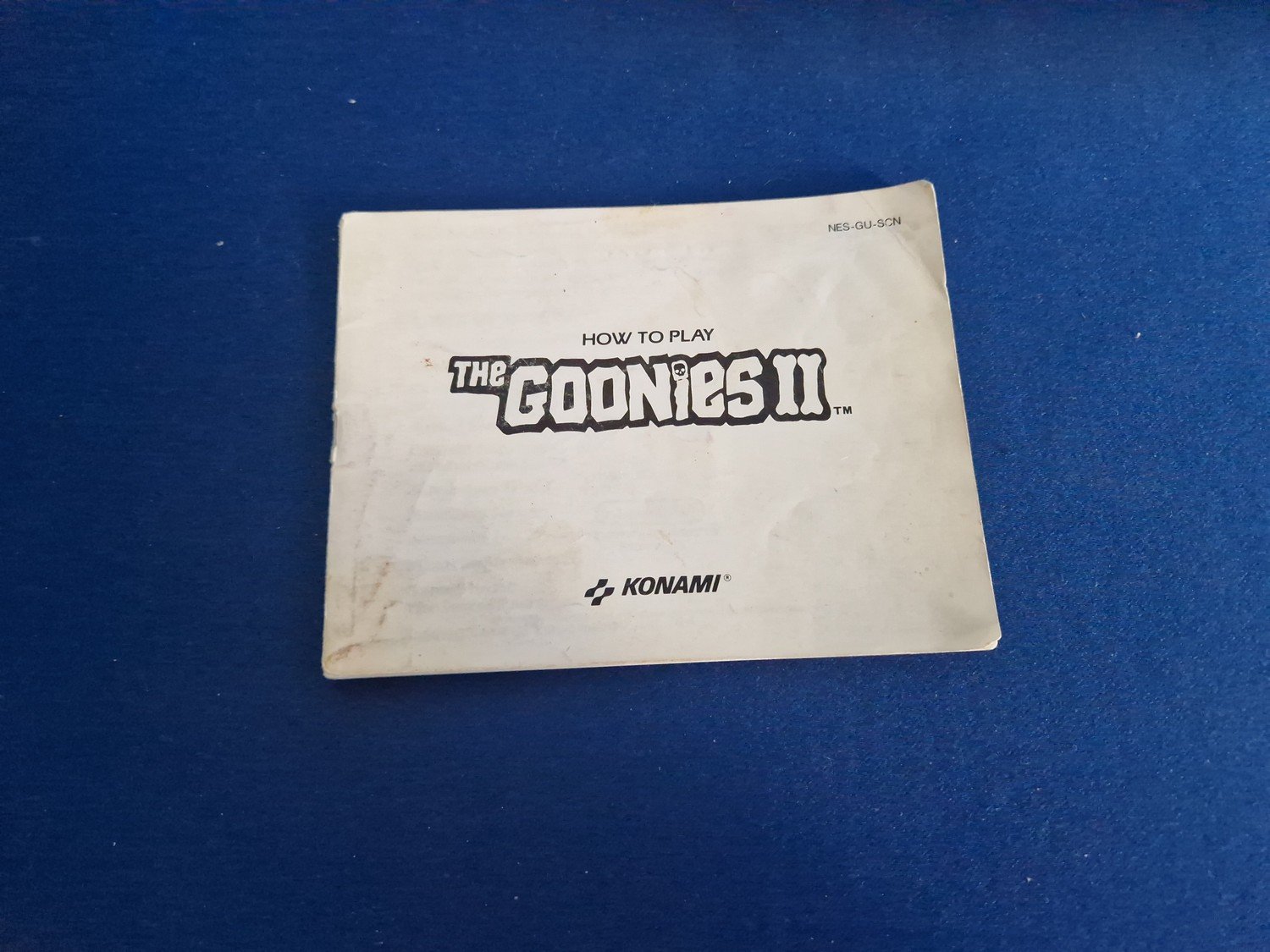 The goonies + manual RC734 sur sony MSX MSX2 (100% authentic
