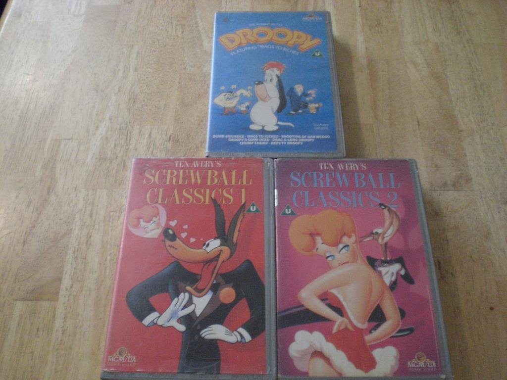3 x Tex Avery DROOPY, SCREWBALL CLASSICS 1 & .. (422876833) ᐈ Köp på