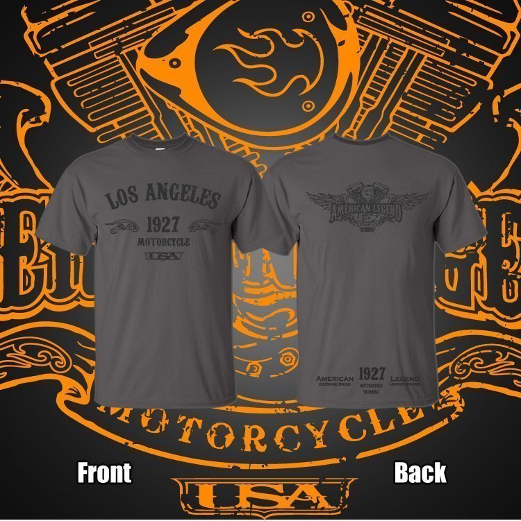 Harley Davidson åkare. American Legend Motorcycle 1927 T-shirt M Ny!