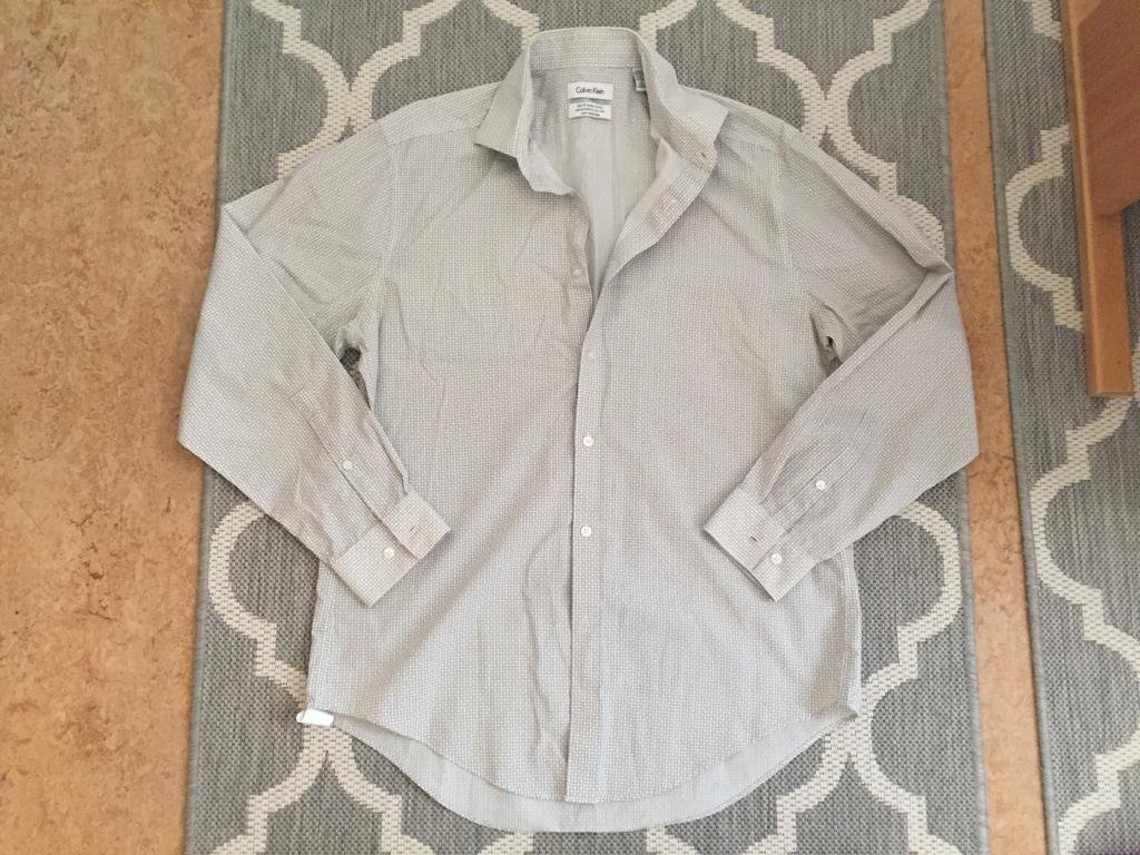 Calvin Klein slim fit skjorta i stl 16/32/33