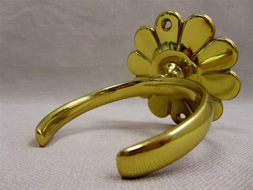 Smedbo sweden blomma, glas hållare badrum mässing, retro/vintage på