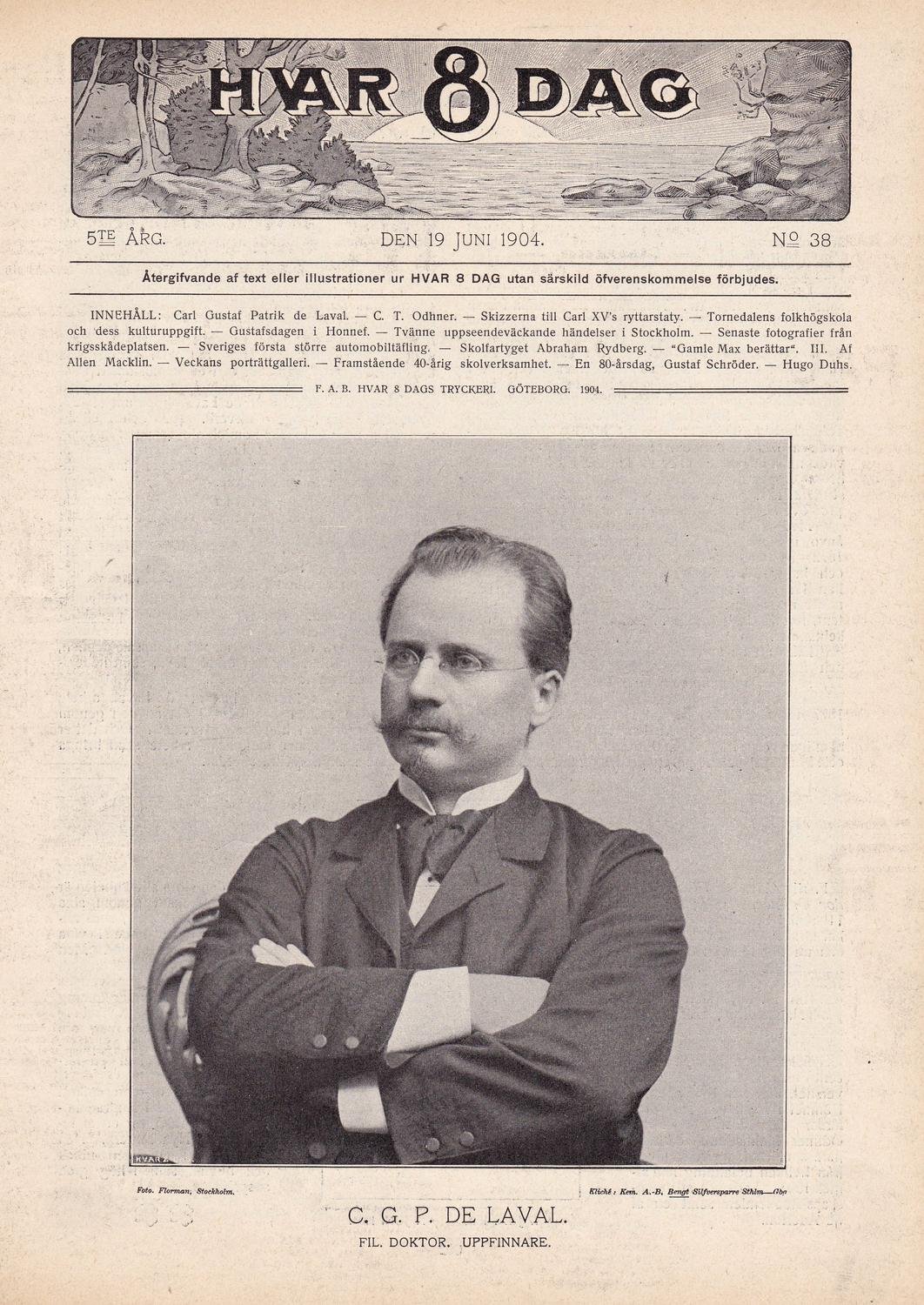 H-8-D 1904-38 C G P De Laval.Tornedalen.Stockho.. | Köp på Tradera ...