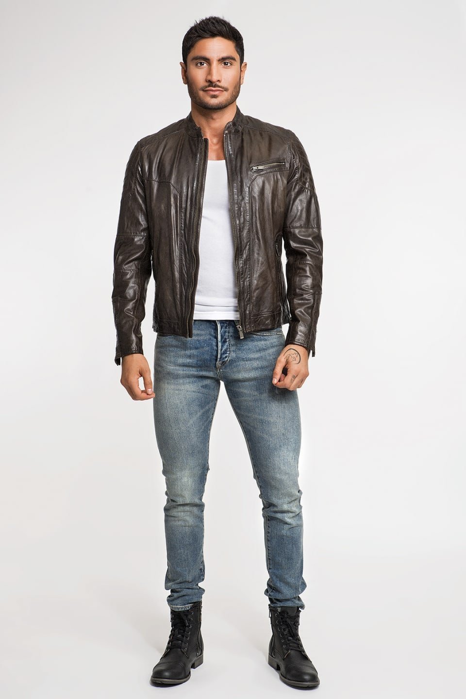 Skinnjacka jofama Justin, storlek 50, helt ny, .. (394348065 Skinnjacka jofama Justin, storlek 50, helt ny, .. (394348065