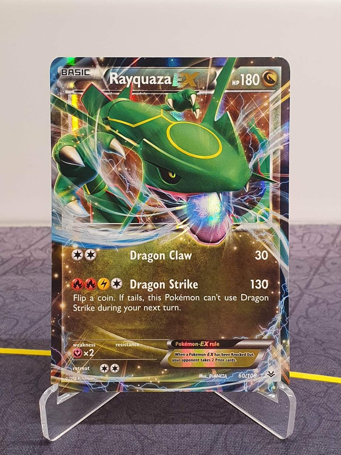 M Rayquaza Ex - 76/108 - Ultra Rare Red M Rayquaza EX #76 Pokemon