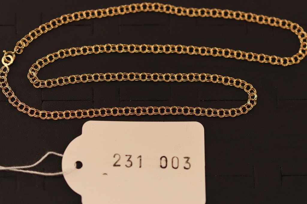 Halslänk; 18k, 4,1g L: 41cm (231-3)