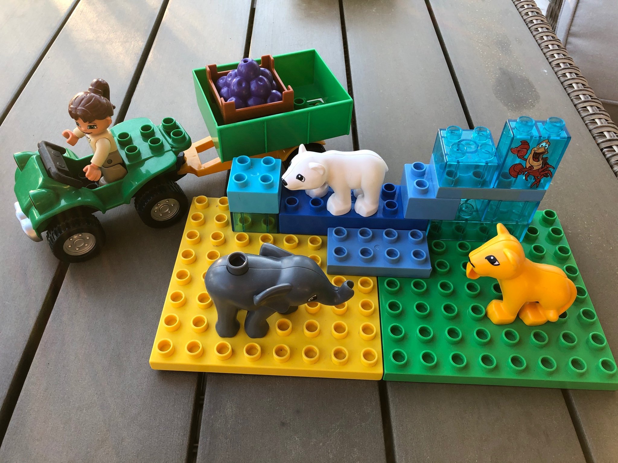 Lego duplo zoo djur 4 hjulning fordon (403093274) ᐈ Köp på Tradera