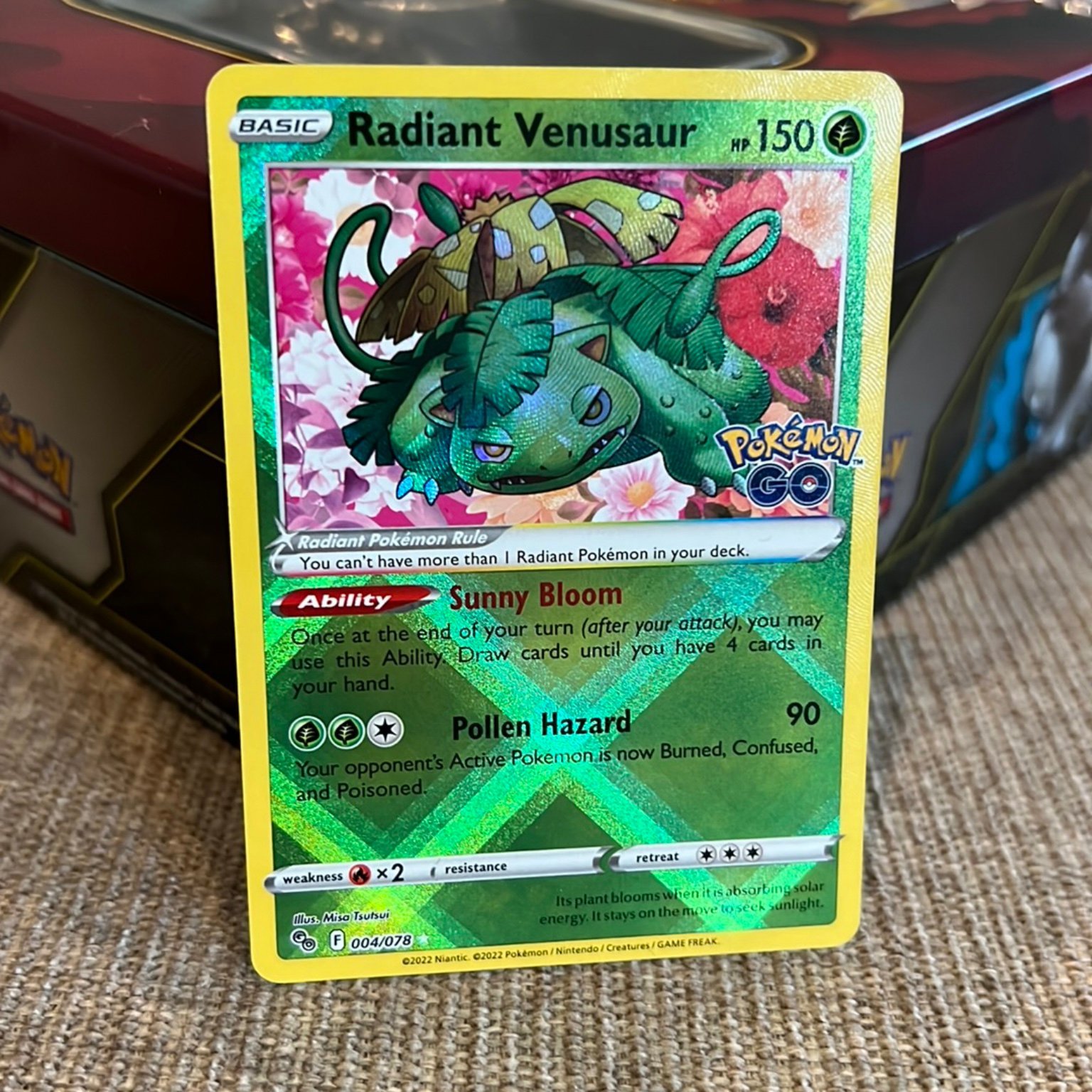 Pokemon Radiant Venusaur 004/078 FullArt Ultra.. Köp på Tradera