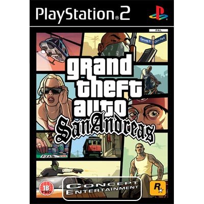 GRAND THEFT AUTO GTA - SAN ANDREAS (komplett) till Sony Playstation 2, PS2