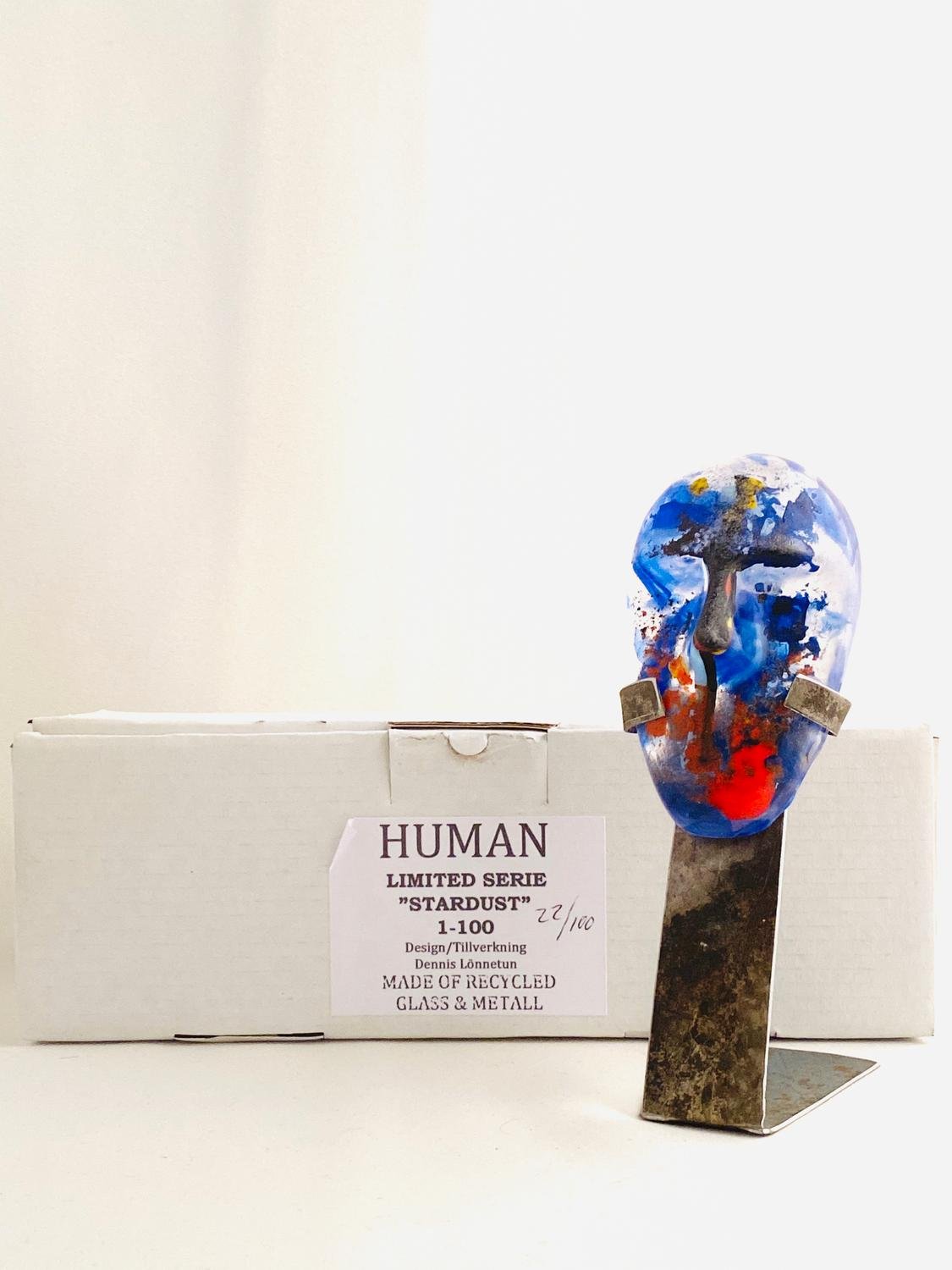 Glasprinsen - Stardust - Human - Nr 22 limiterat 100 Ex design Dennis Lönnetun