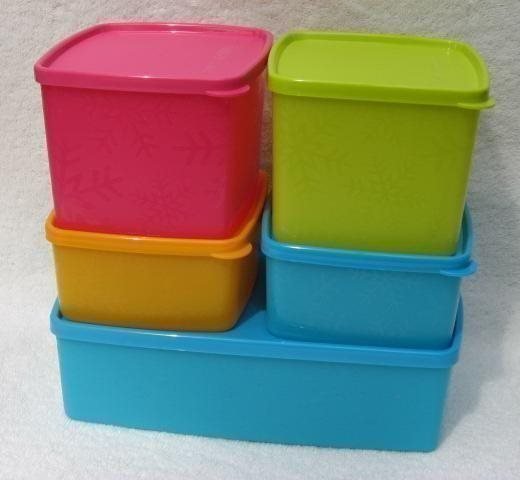 *** Tupperware CoolSmart set i härliga färger 5-pack (nya) **