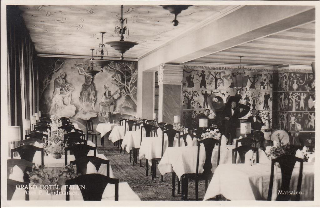 Falun matsalen grand hotel på tradera.com vykort och bilder från