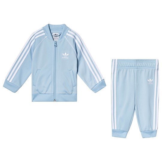 HELT NY med lapp! Ljusblå Adidas set Originals Superstar Tracksuit, strl 80 HELT NY med lapp! Ljusblå Adidas set Originals Superstar Tracksuit, strl 80