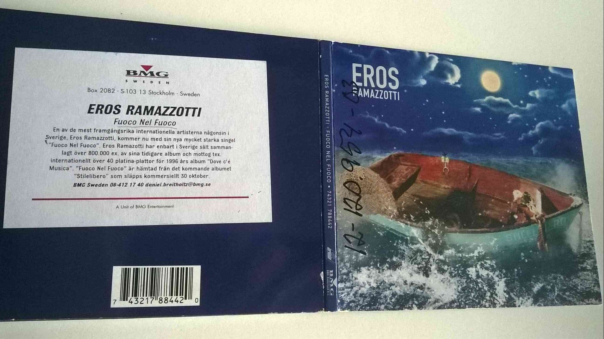 Eros Ramazzotti - Fuoco Nel Fuoco, CD