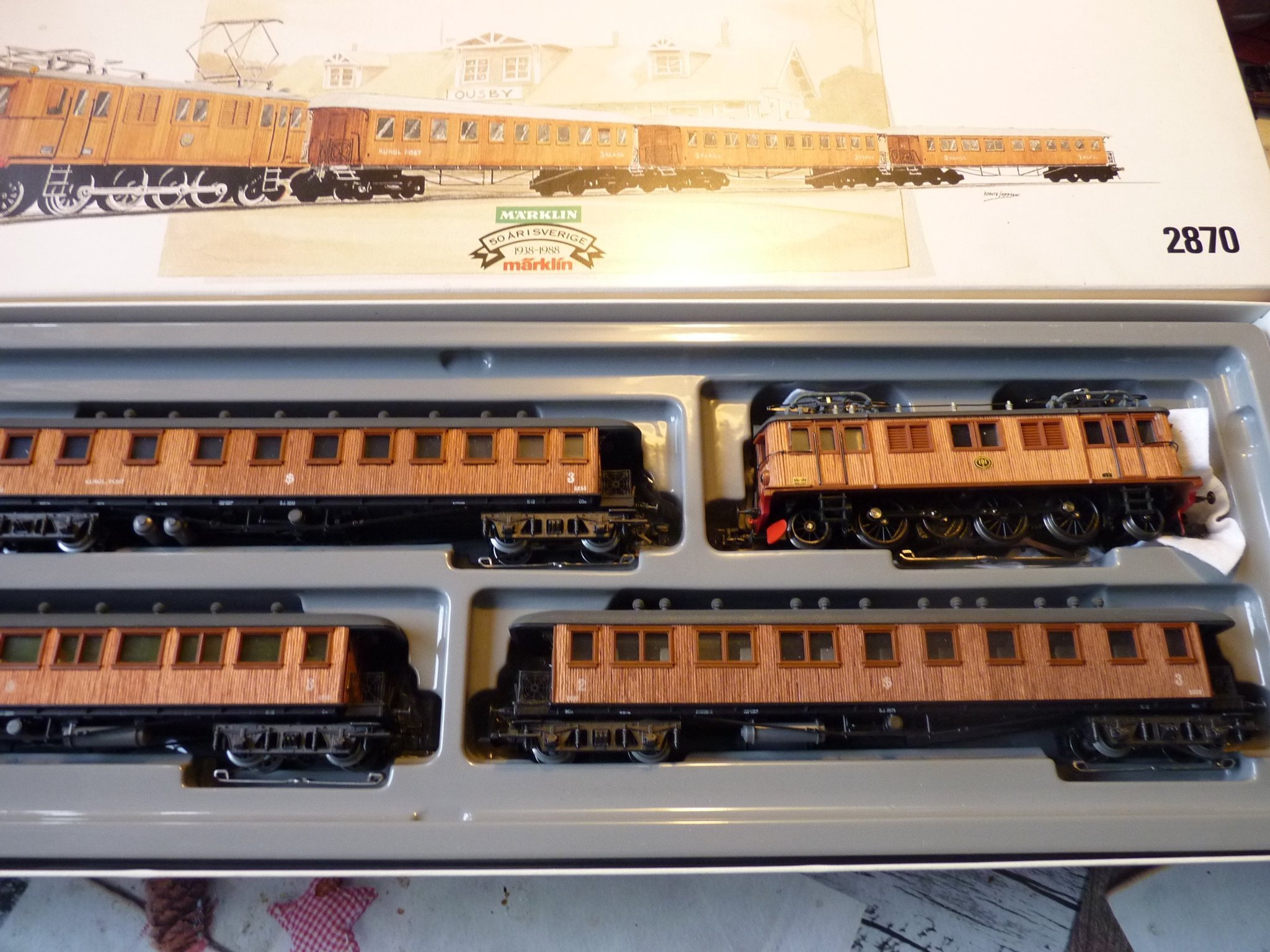 Märklin 2870.2 SJ Trätågsats Historiskt Snälltå.. | Köp på Tradera ...