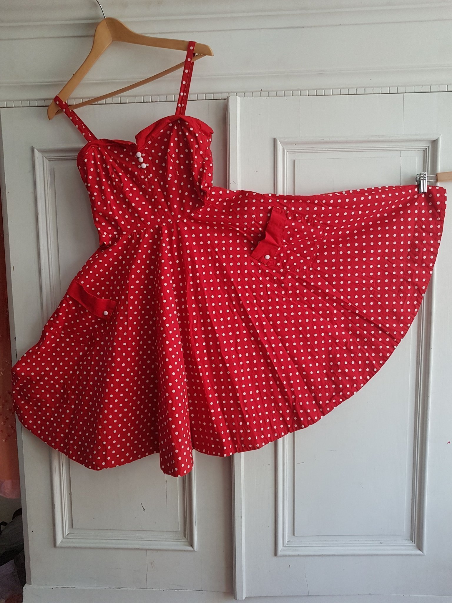 röd rockabilly klänning röd rockabilly klänning