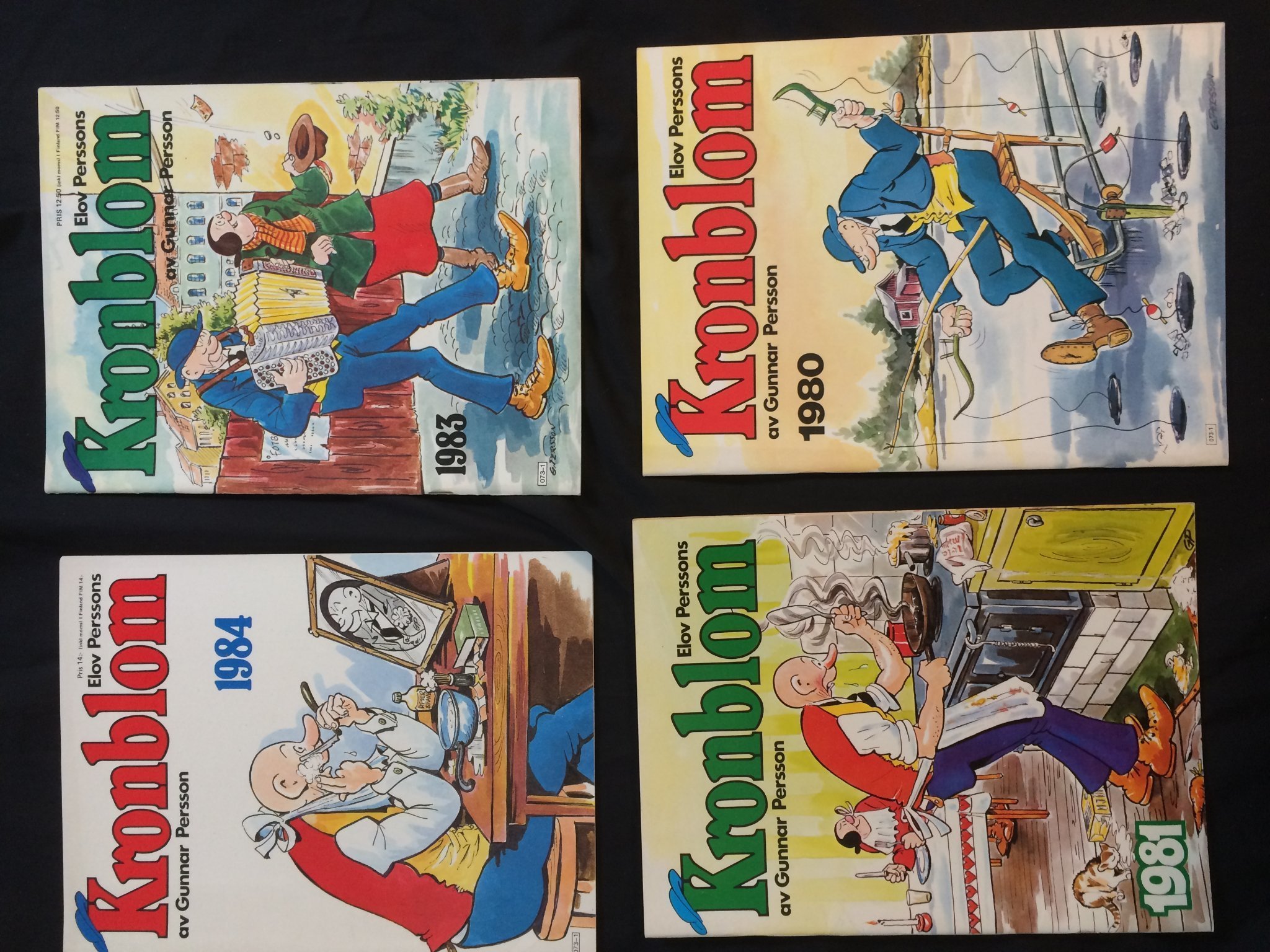 KRONBLOM, Julalbum 1980, 1981, 1983 och 1984, NYA OLÄSTA