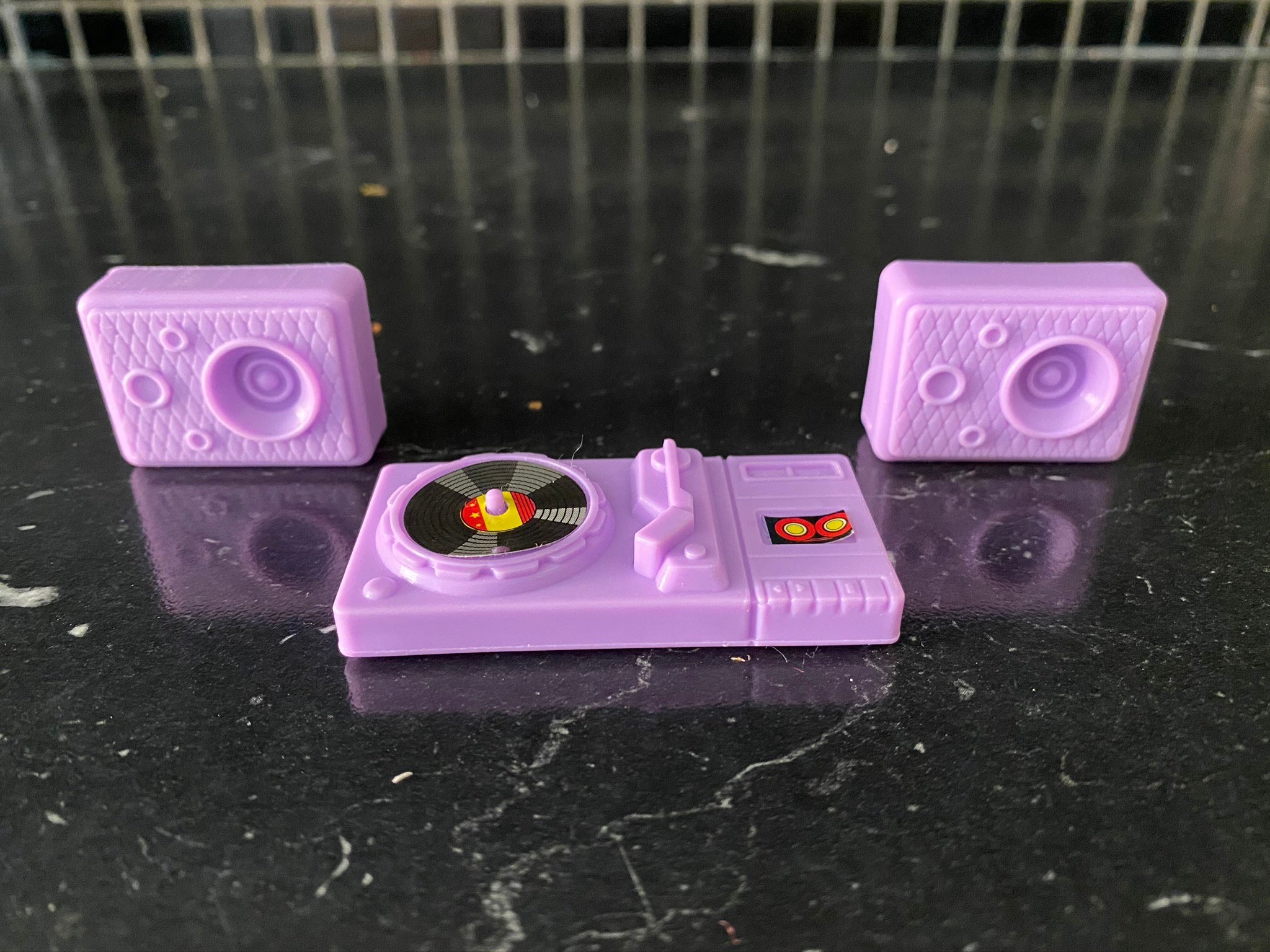 vintage barbie record player