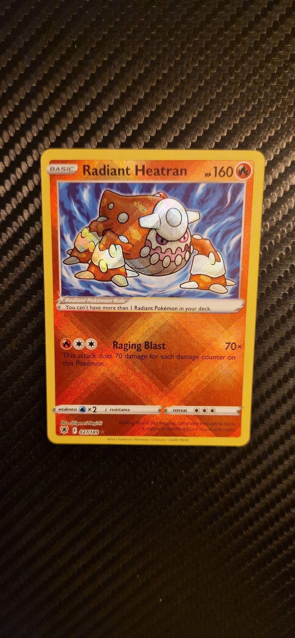 radiant heatran pokemon card [S9a] Radiant Heatran 011/067〈K〉 main image 0