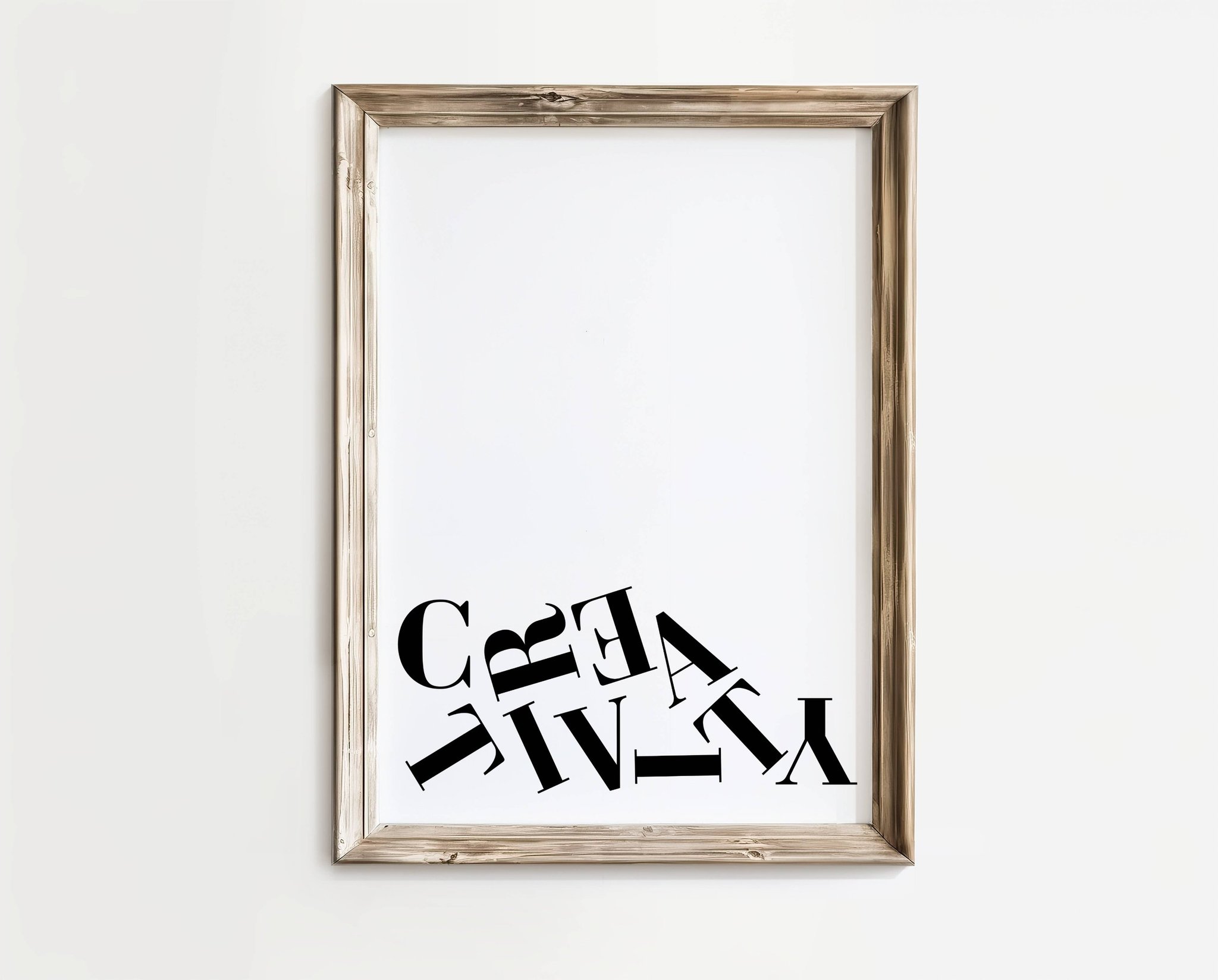 Creativity – Typografisk poster | A4 | Rolig present | SkattkammarenSE