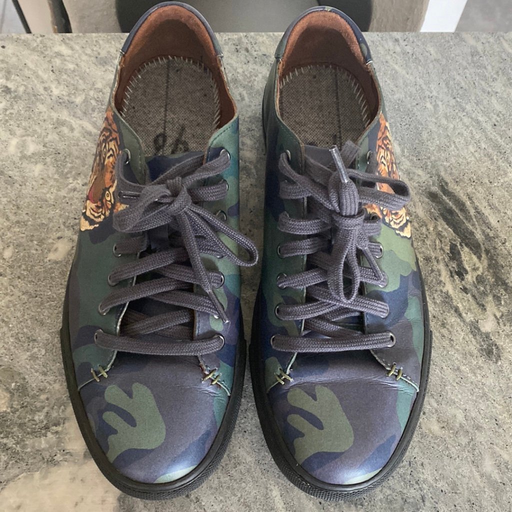Jermain tiger cheap calfskin sneaker