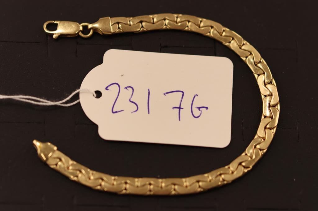 Armlänk; 18k, 8,9g L: 19cm (231-7g)