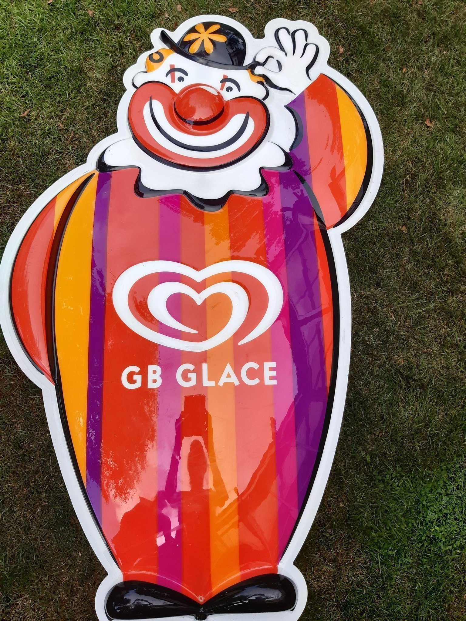 GB glace Gubbe GBGlasskylt Cirkamått 118x60x10 cm