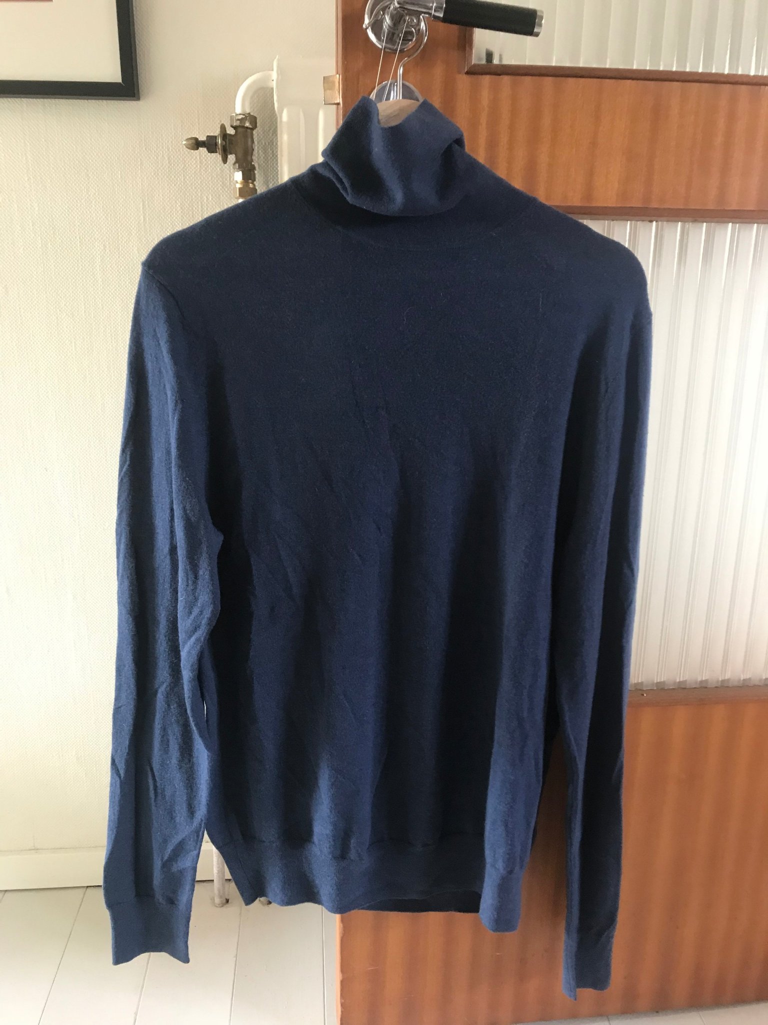 Filippa K blå polotröja strl Small Filippa K blå polotröja strl Small