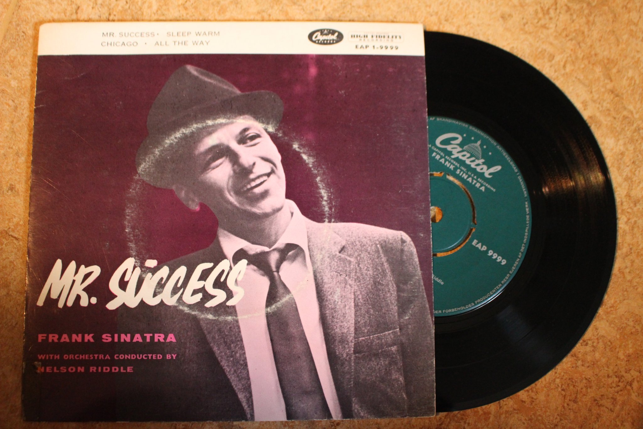 Singel, vinyl, Frank Sinatra, jazz, storband