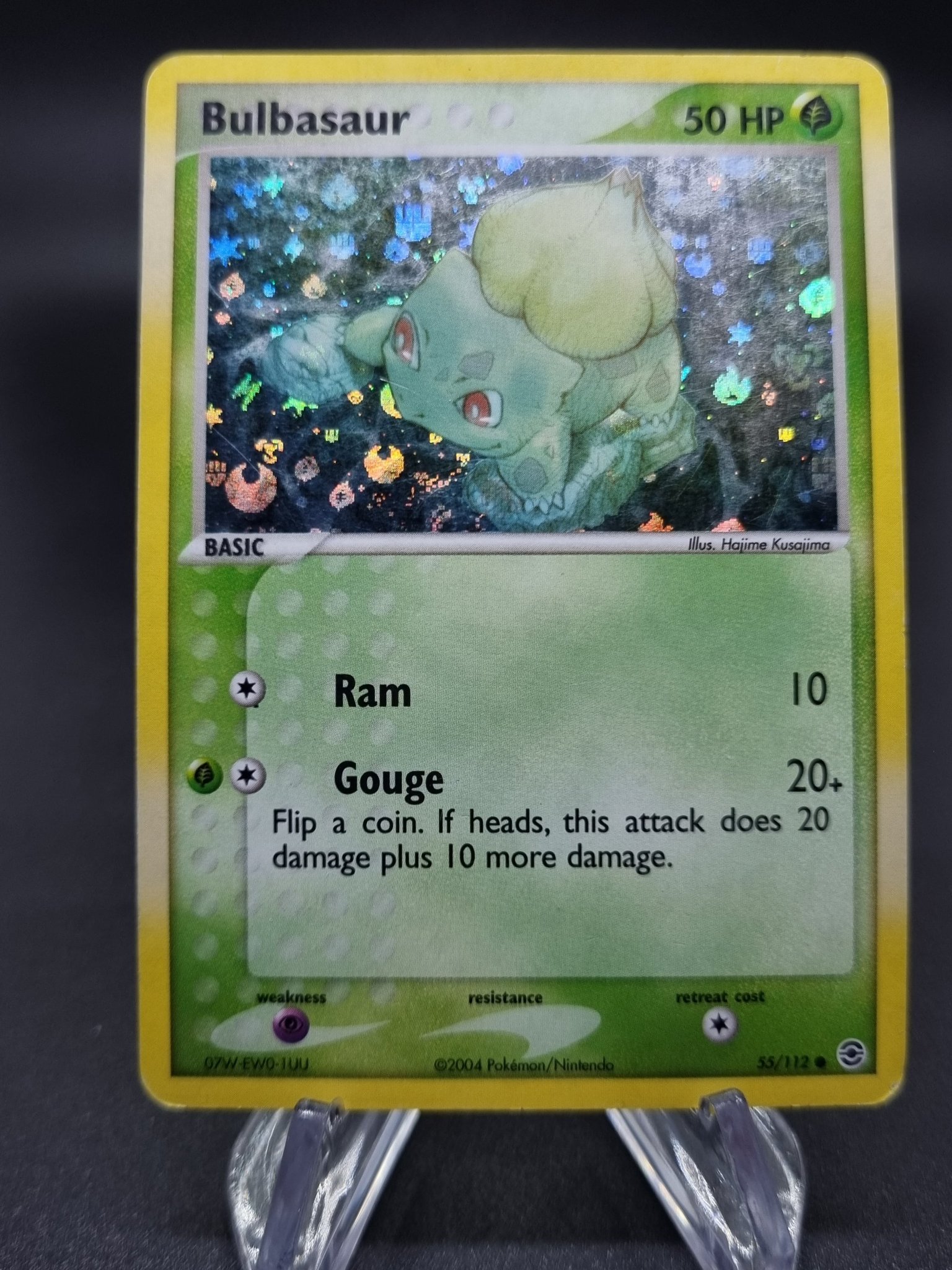 2004 POKEMON EX FIRE RED & LEAF GREEN SET BULBASAUR CARD 55/112