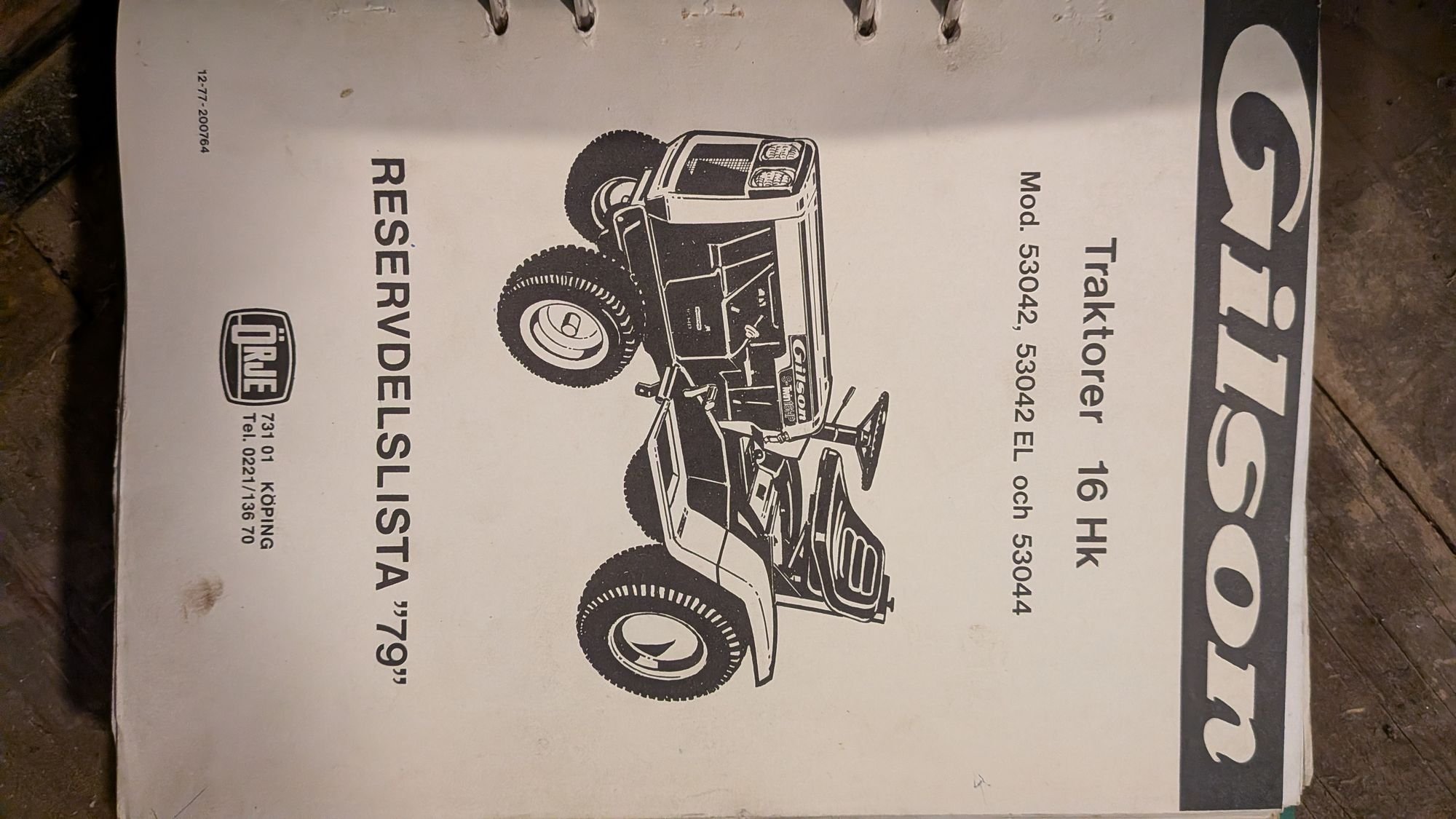 Se produkter som liknar Gilson traktor 16 hk 53042 53.. på Tradera